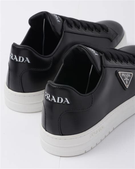 White/black Leather Sneakers 